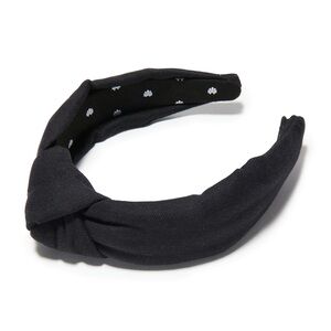 Lele Sadoughi black woven knot headband